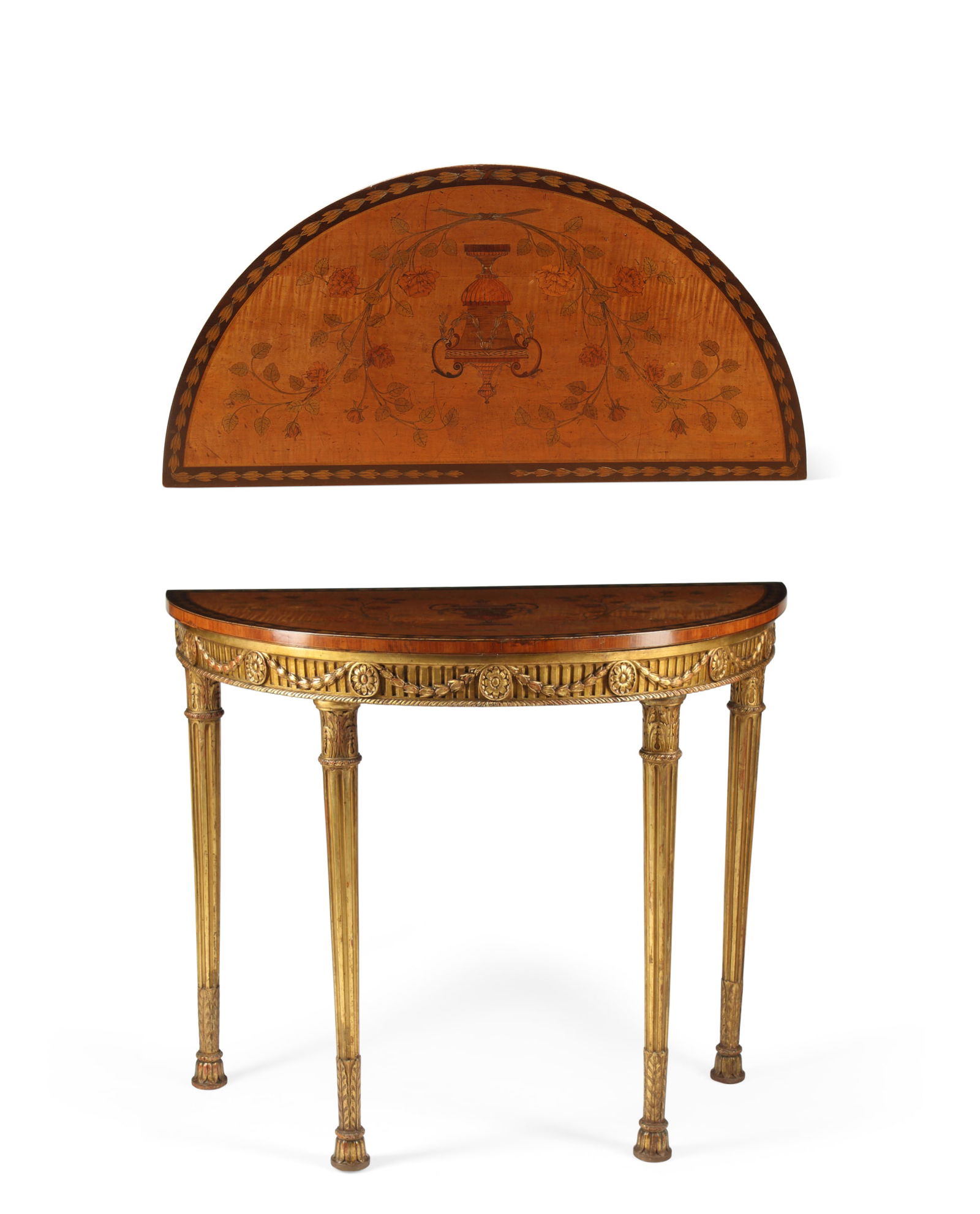 A George III style satinwood pier table (1 of 12)