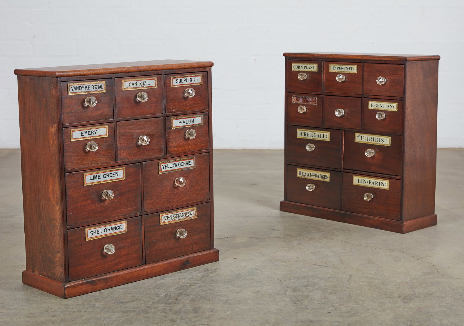 Two apothecary cabinets, 19th century (1 of 7)
