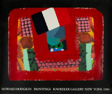 Howard Hodgkin, In a French Restaurant: Howard Hodgkin (British, 1932-2017) In a French Restaurant; Knoedler Gallery, NYC, 1980 screenprint in colors on heavy wove paper A twenty nine color screen print on heavy wove paper signed Hodgkin