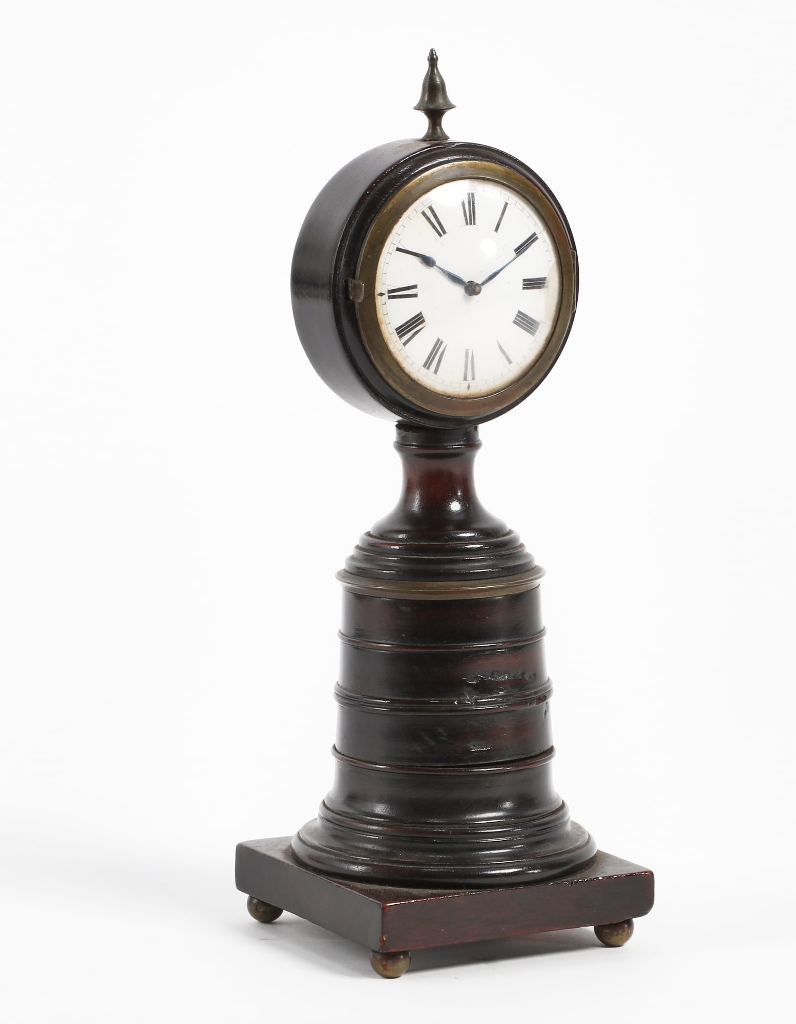 A Continental ebonized pedestal table timepiece (1 of 3)