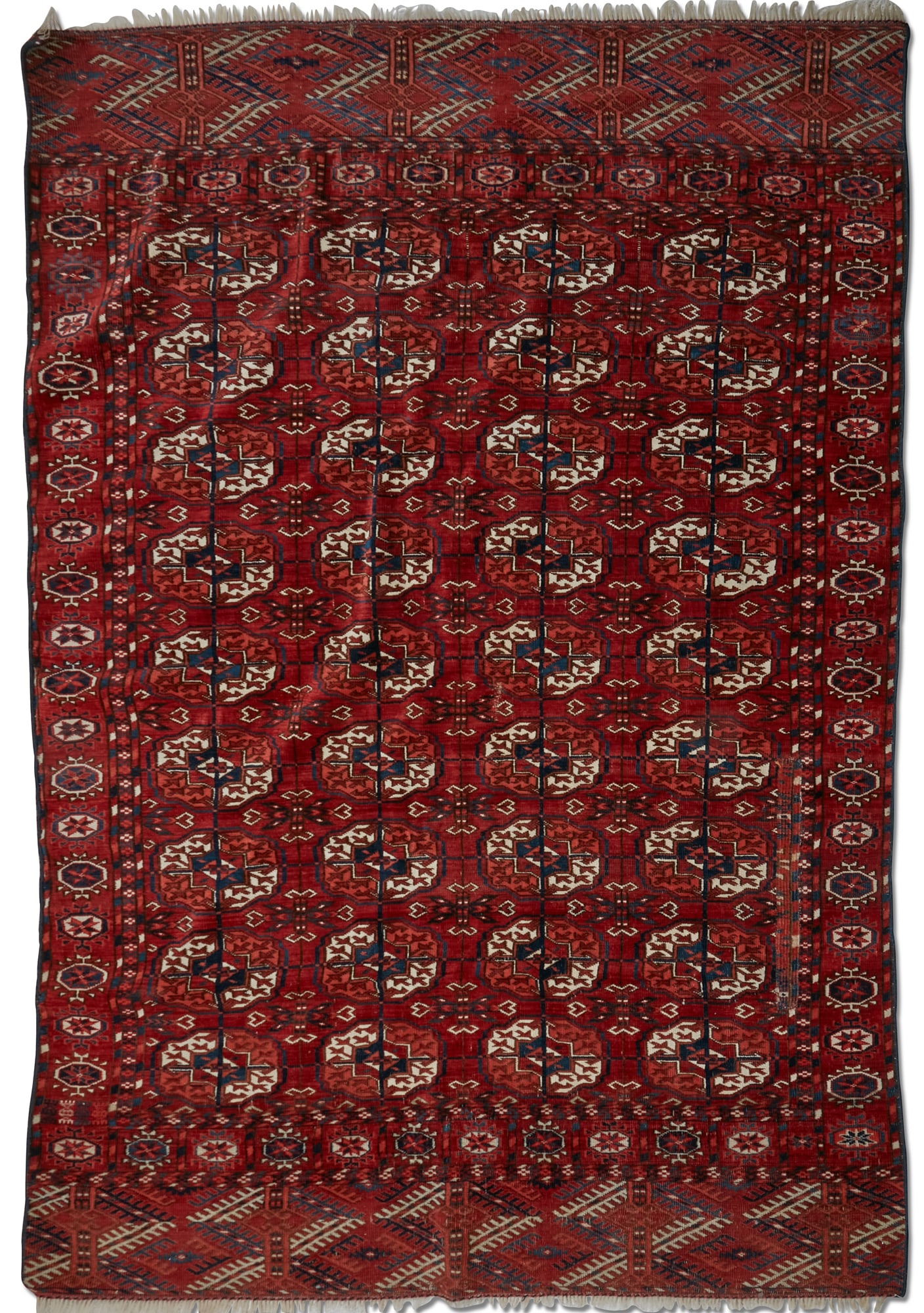 A Tekke Turkoman rug, Turkestan (1 of 3)