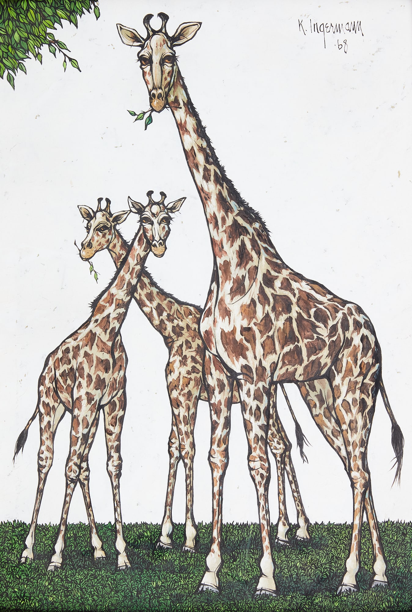 Keith Ingermann, Three Giraffes (1 of 5)