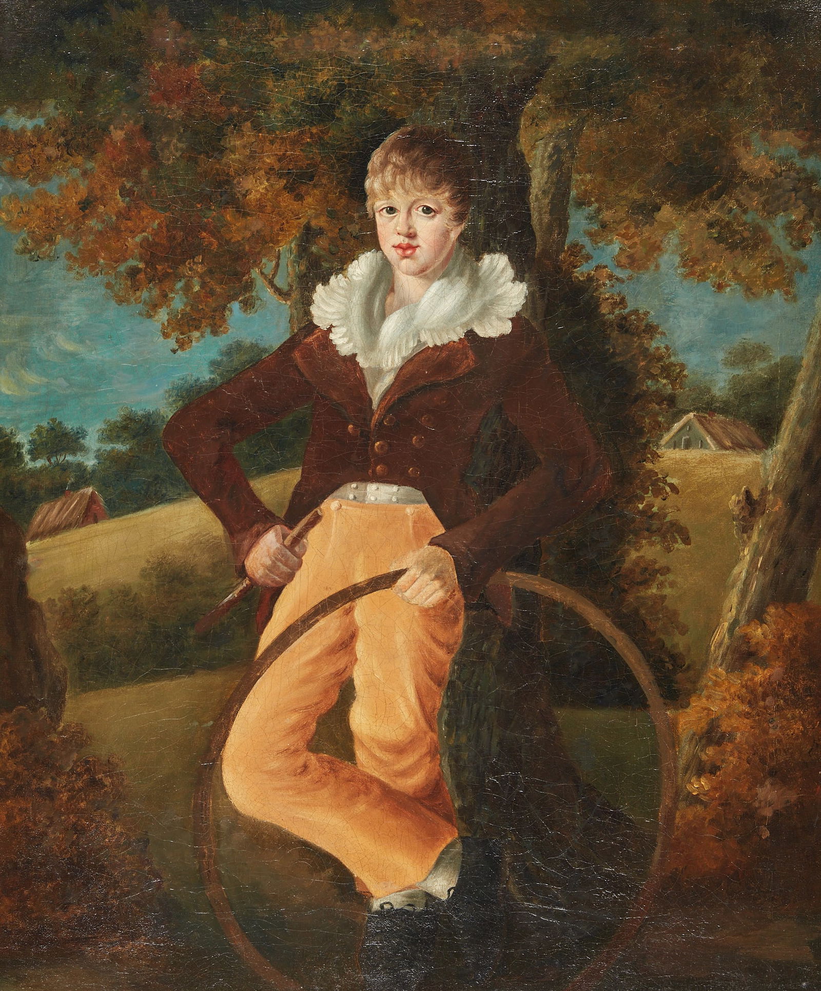 William Owen, Young boy with hoop and stick (1 of 4)