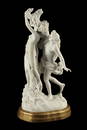 A Continental carved marble figural group