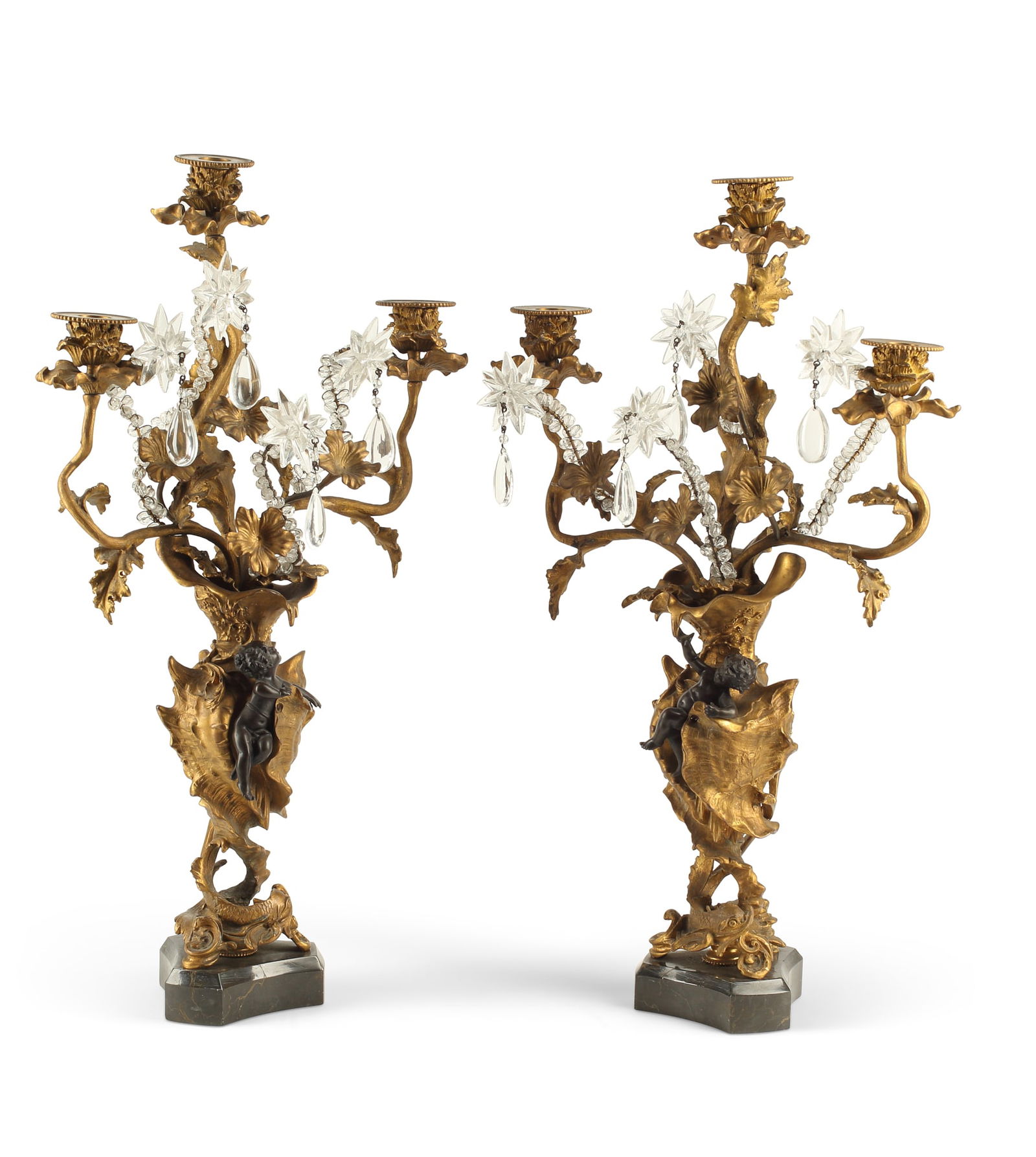 A pair of French Belle Epoque candelabra (1 of 3)