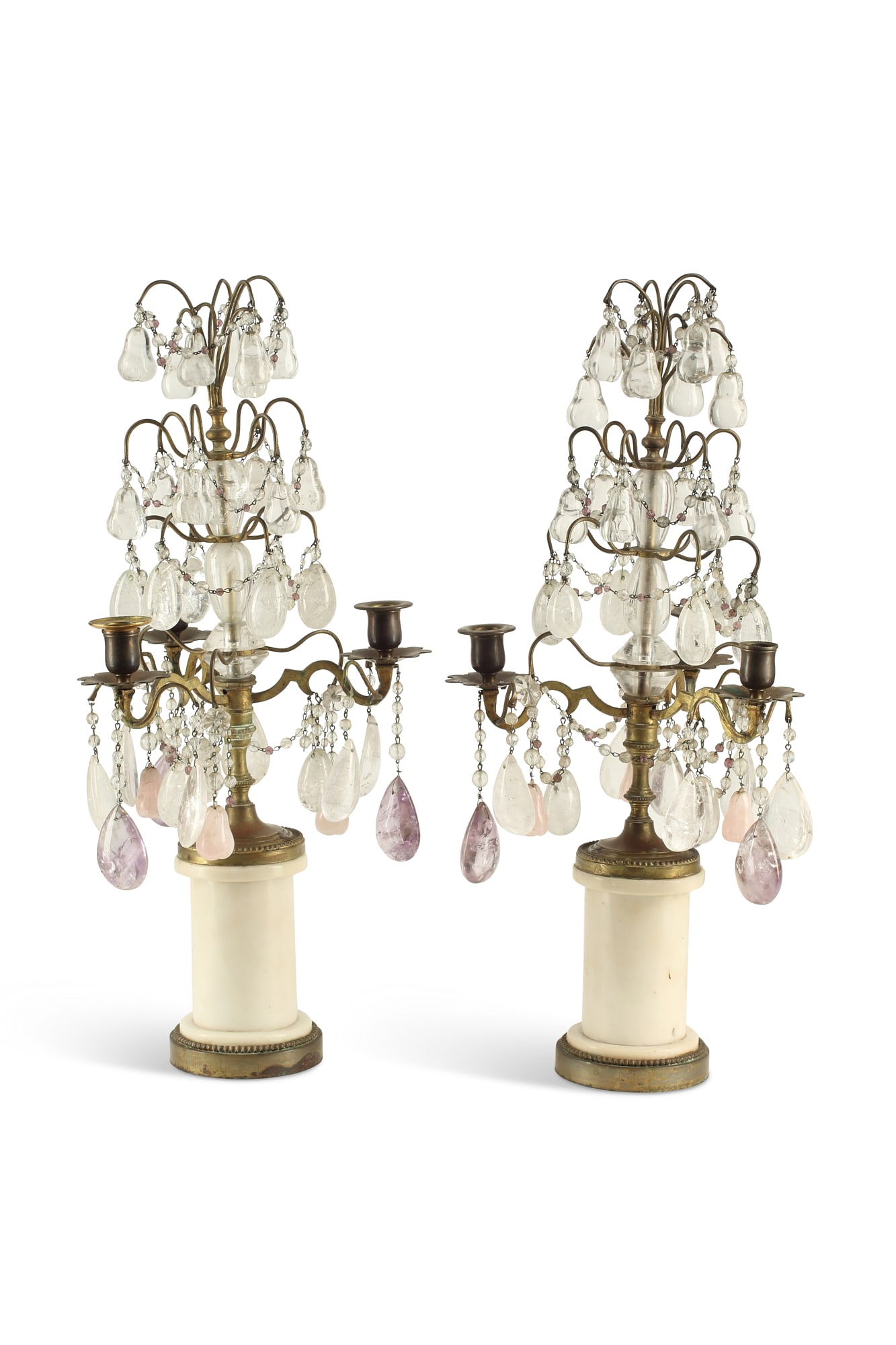 A pair of Continental three light girandoles (1 of 1)