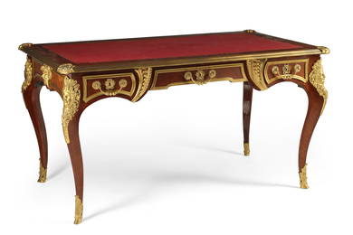 A Louis XV style bureau plat