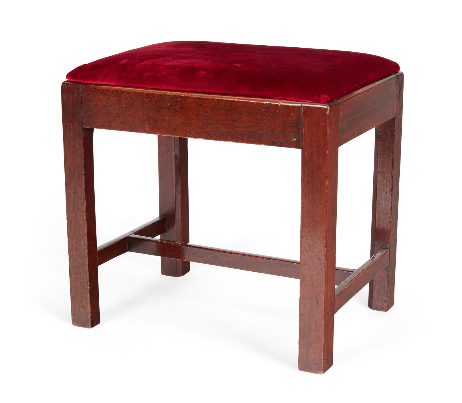 A George III mahogany stool, late 18th century (1 of 11)