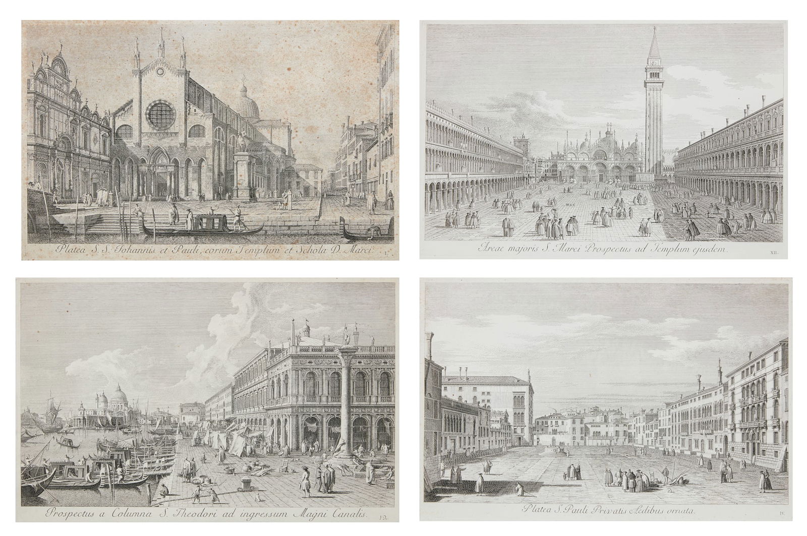 Antonio Visentini, Four Venetian views (1 of 13)