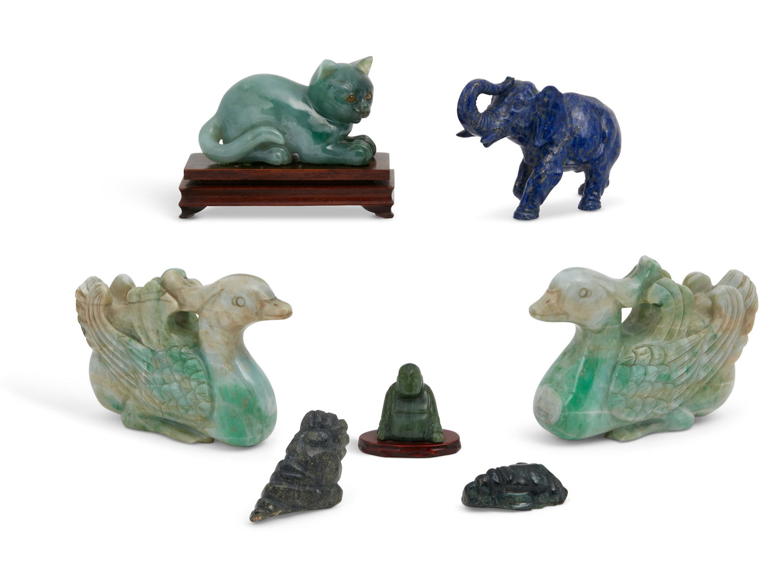 Seven hardstone carvings (1 of 5)