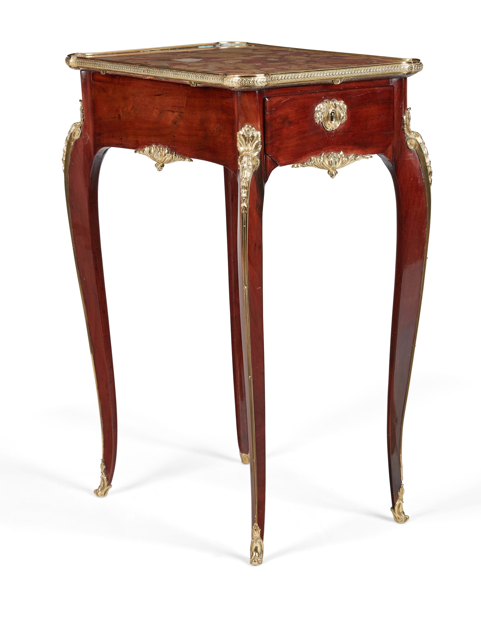 A Louis XV gilt bronze mounted mahogany ambulante (1 of 13)