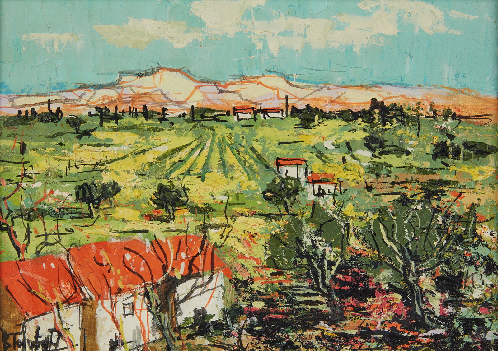 Burtoldo Taubert, Paysage Provençal (1 of 4)