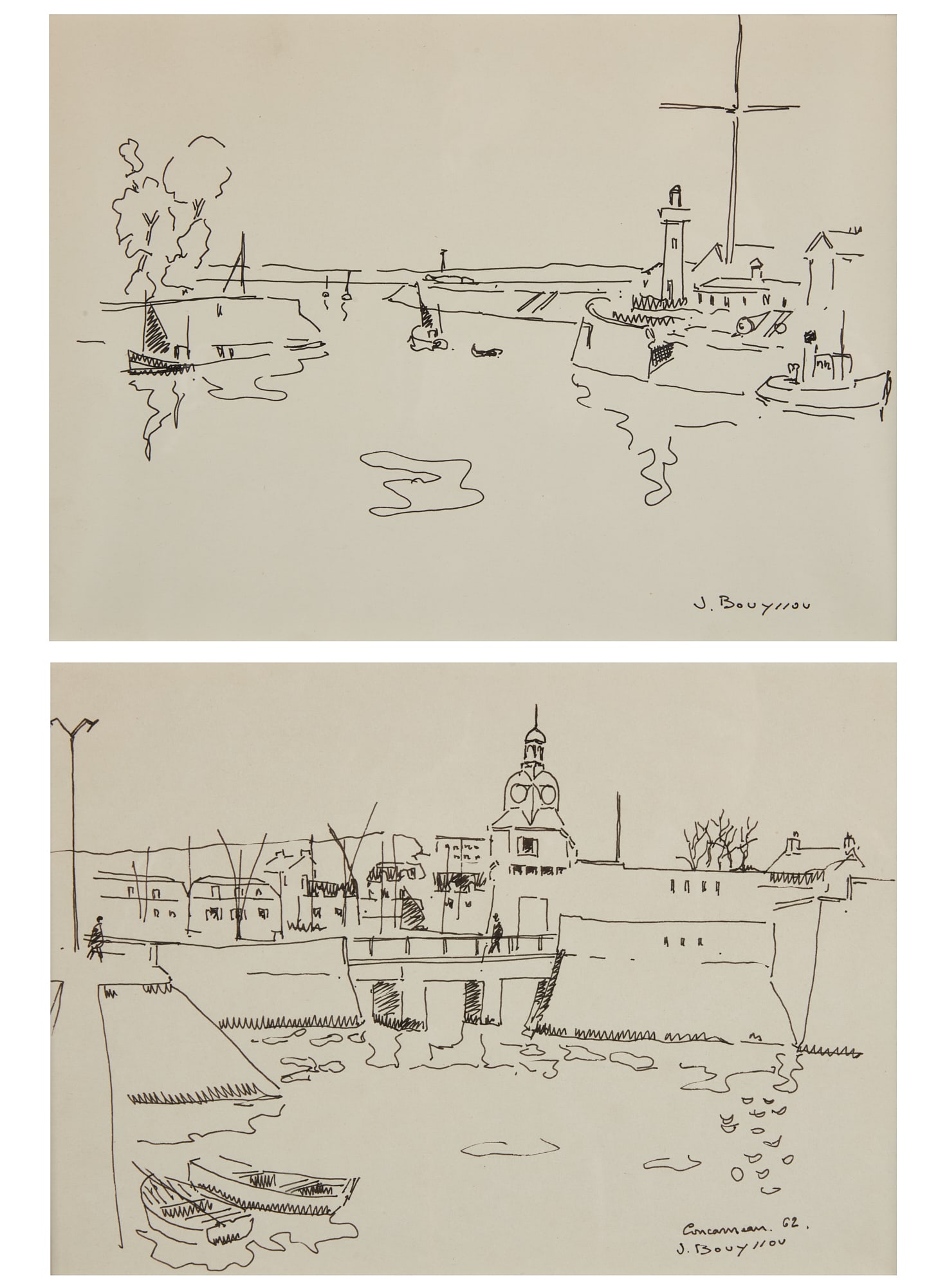 Jacques Bouyssou, Harbor view and Concarneau (1 of 7)