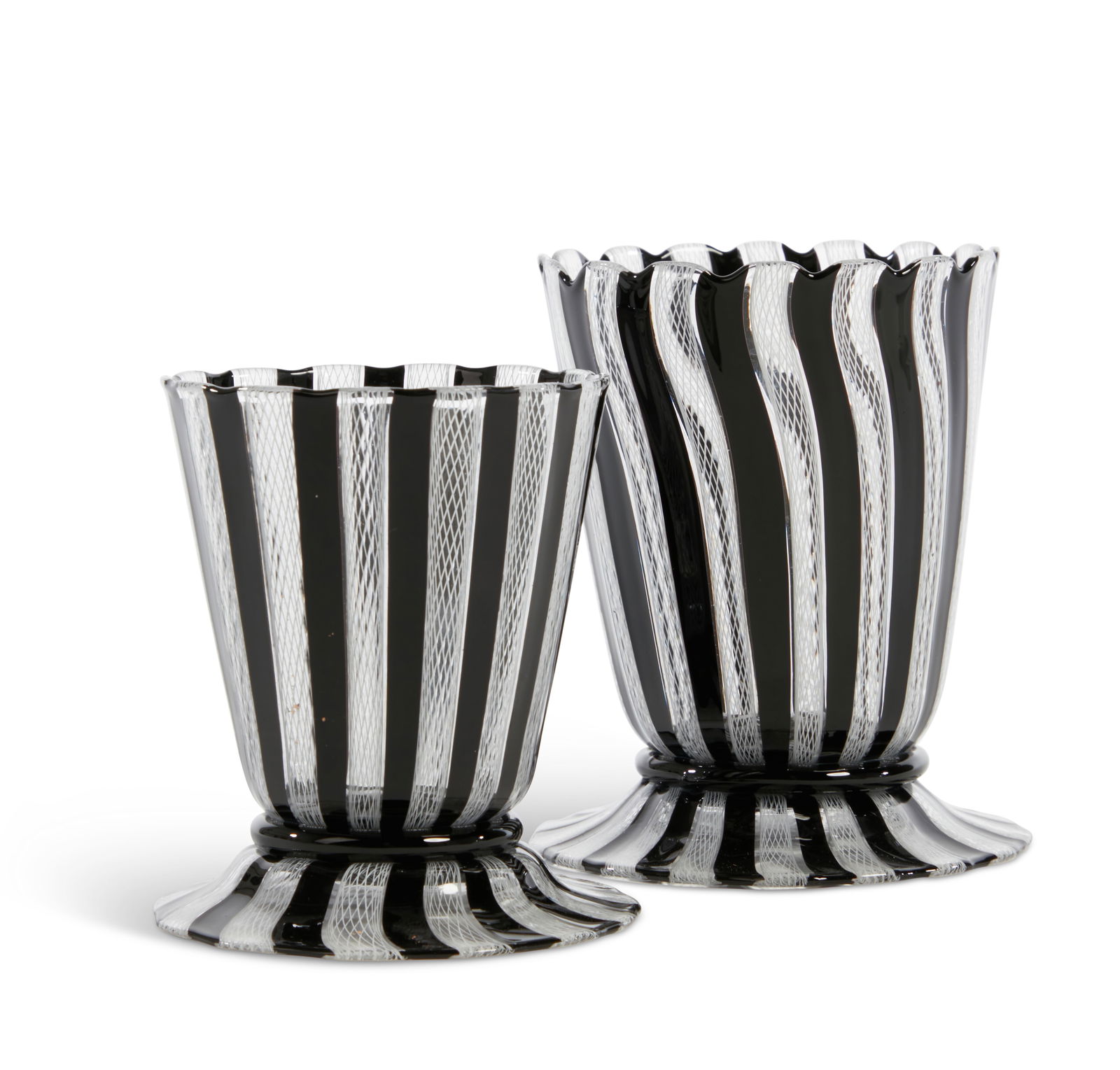 A suite of Venetian spiral lattice glass (1 of 8)