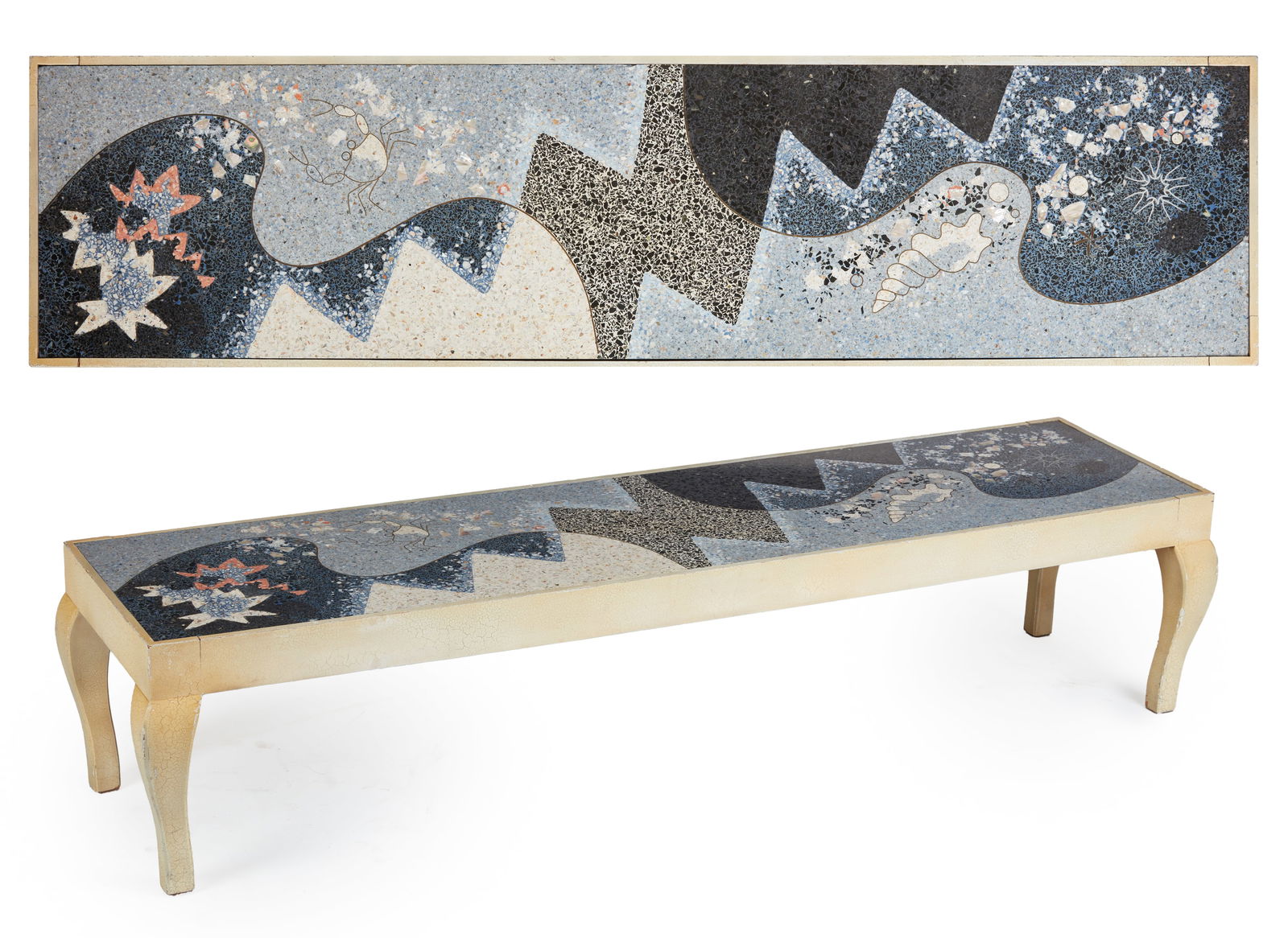 A Margaret Bruton terrazzo painted low table (1 of 13)