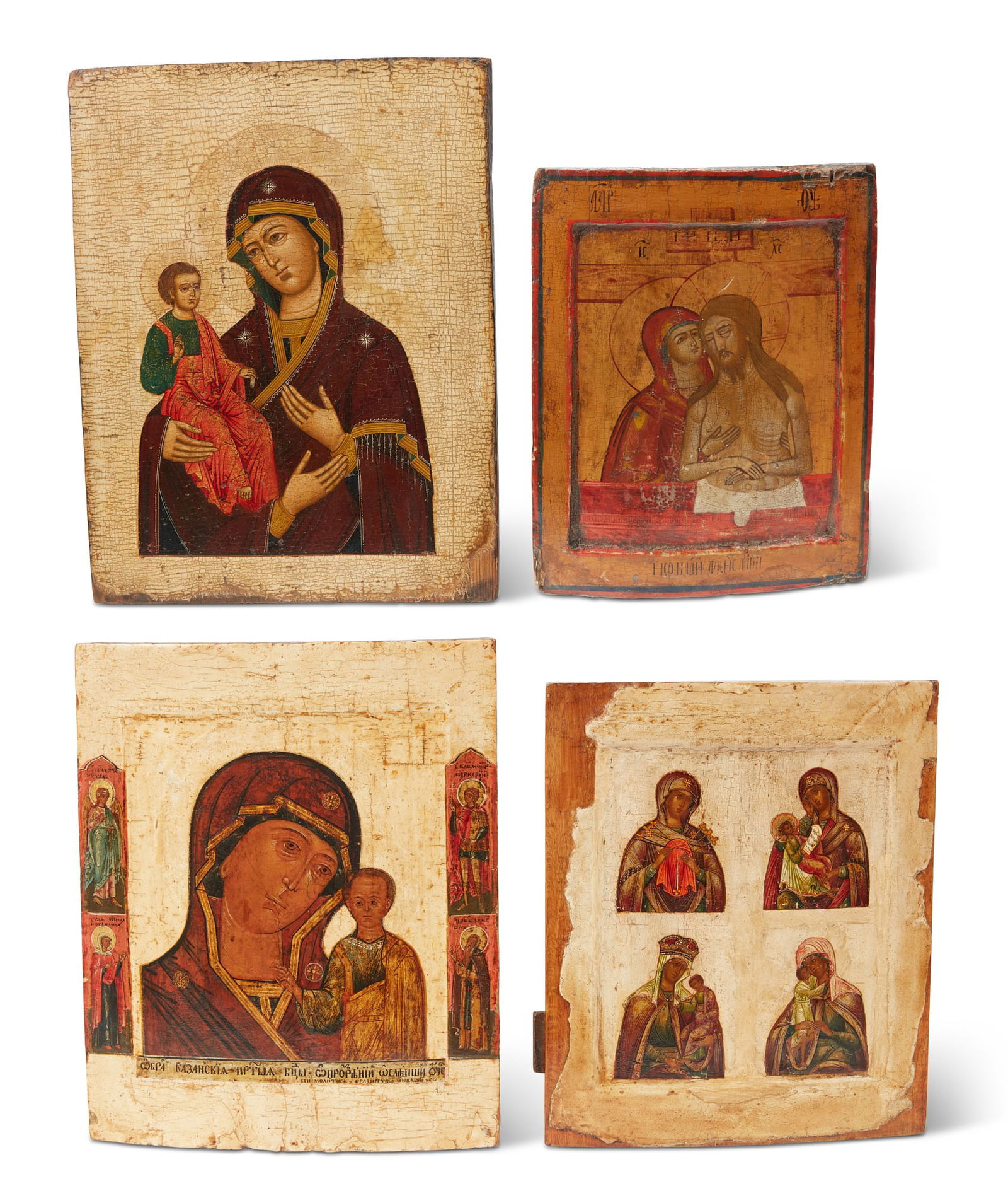 Four Russian icons of the Virgin, 19th century (1 of 5)