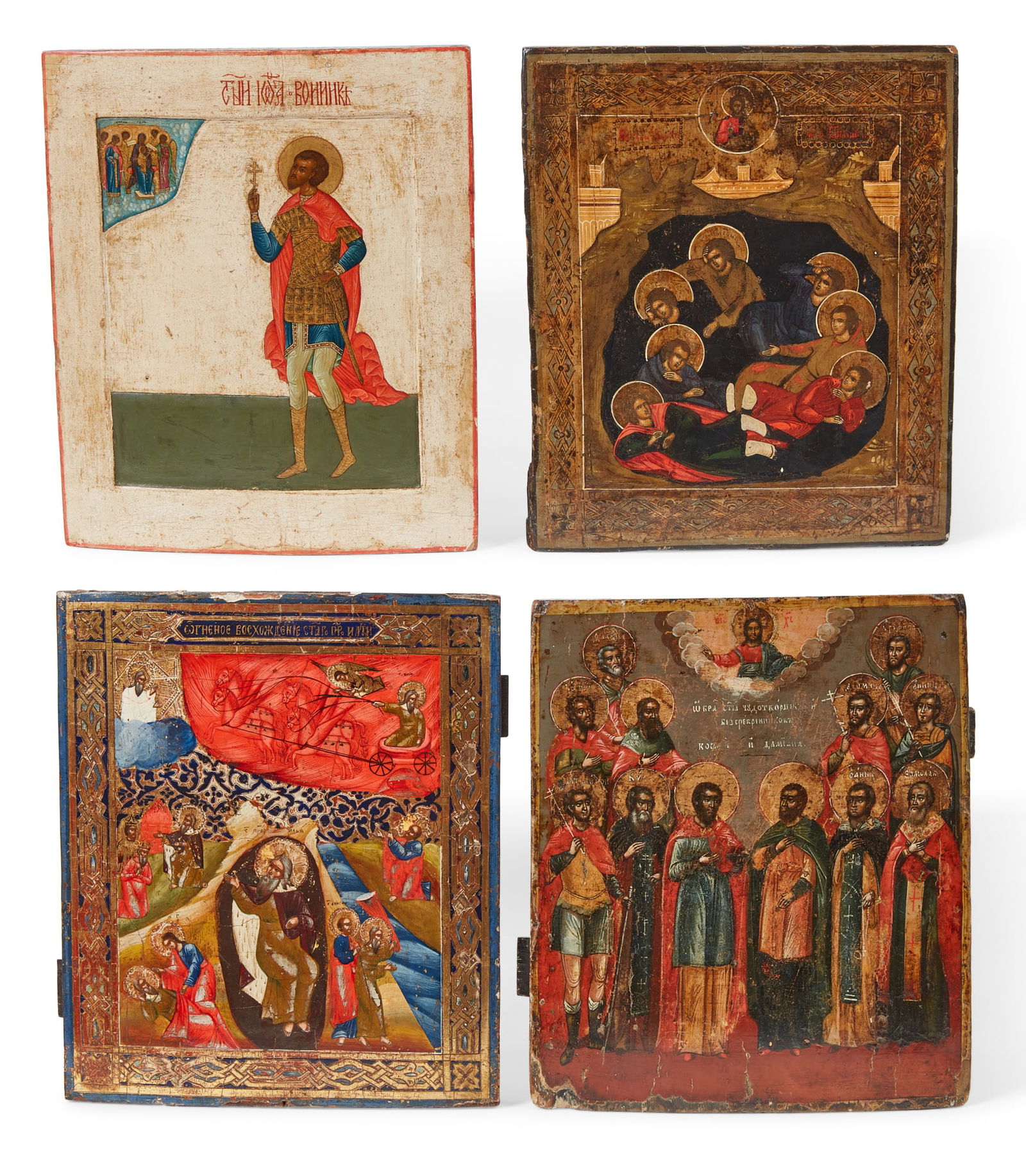 Four Russian icons, 19th century (1 of 6)
