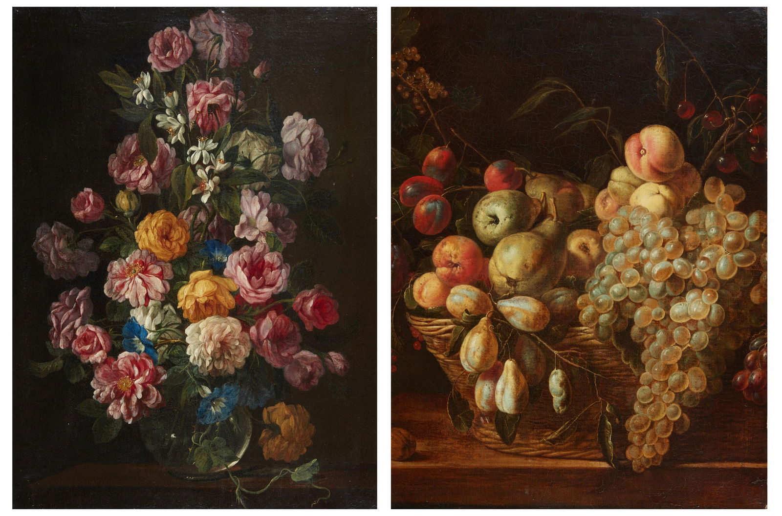 Dutch School, Still life of fruit and flowers (2) (1 of 7)