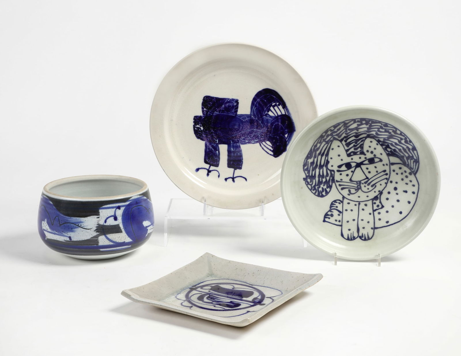 Dora De Larios, Four works, glazed earthenware (1 of 7)