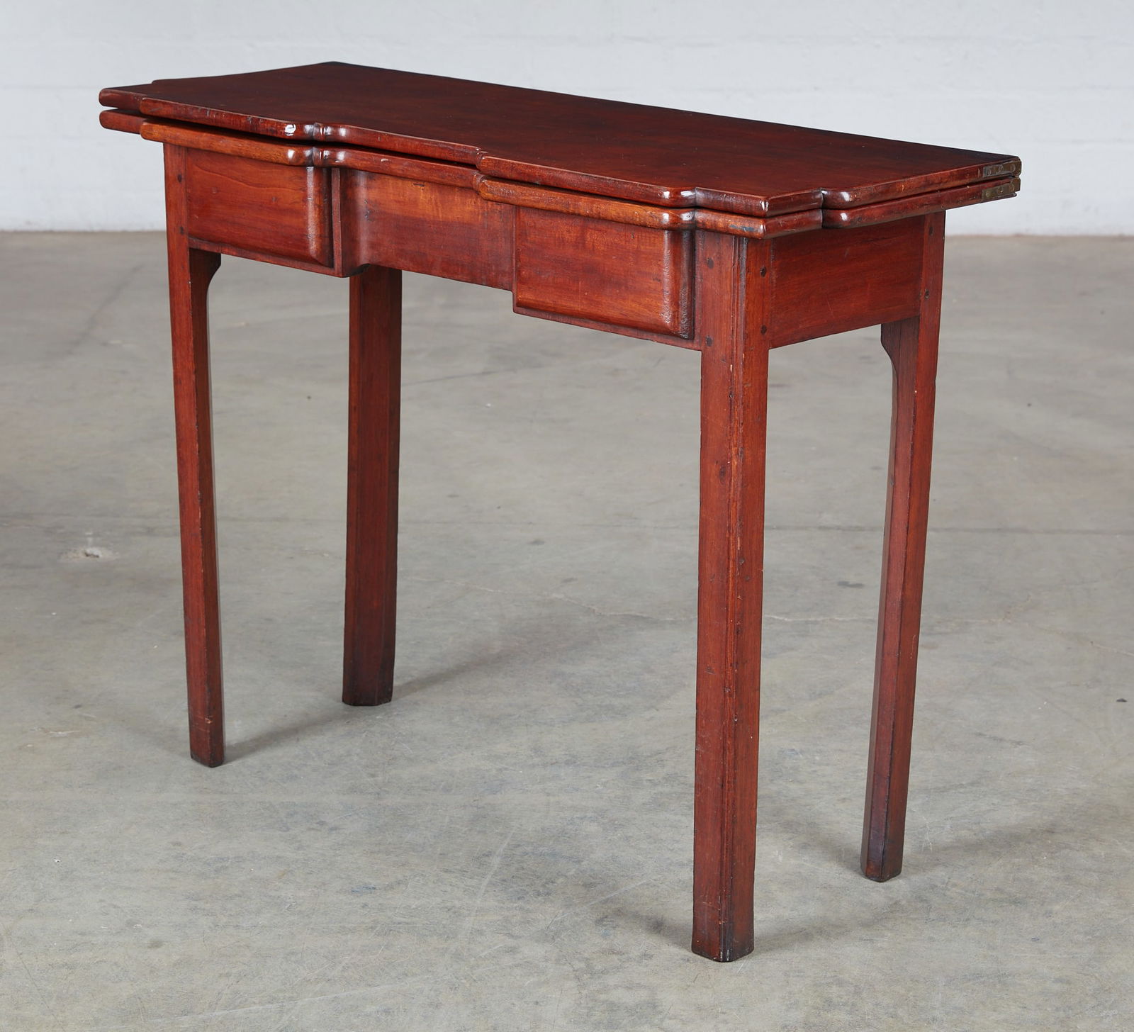 A Chippendale cherry fold top games table (1 of 6)