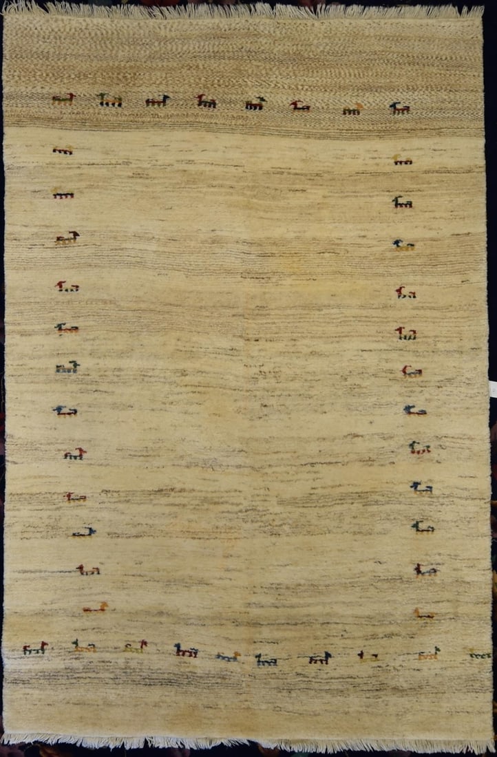 A Gabbeh rug, post 1950: A Gabbeh rug post 1950 approximately 7ft 7in x 5ft 2in (234x158cm)