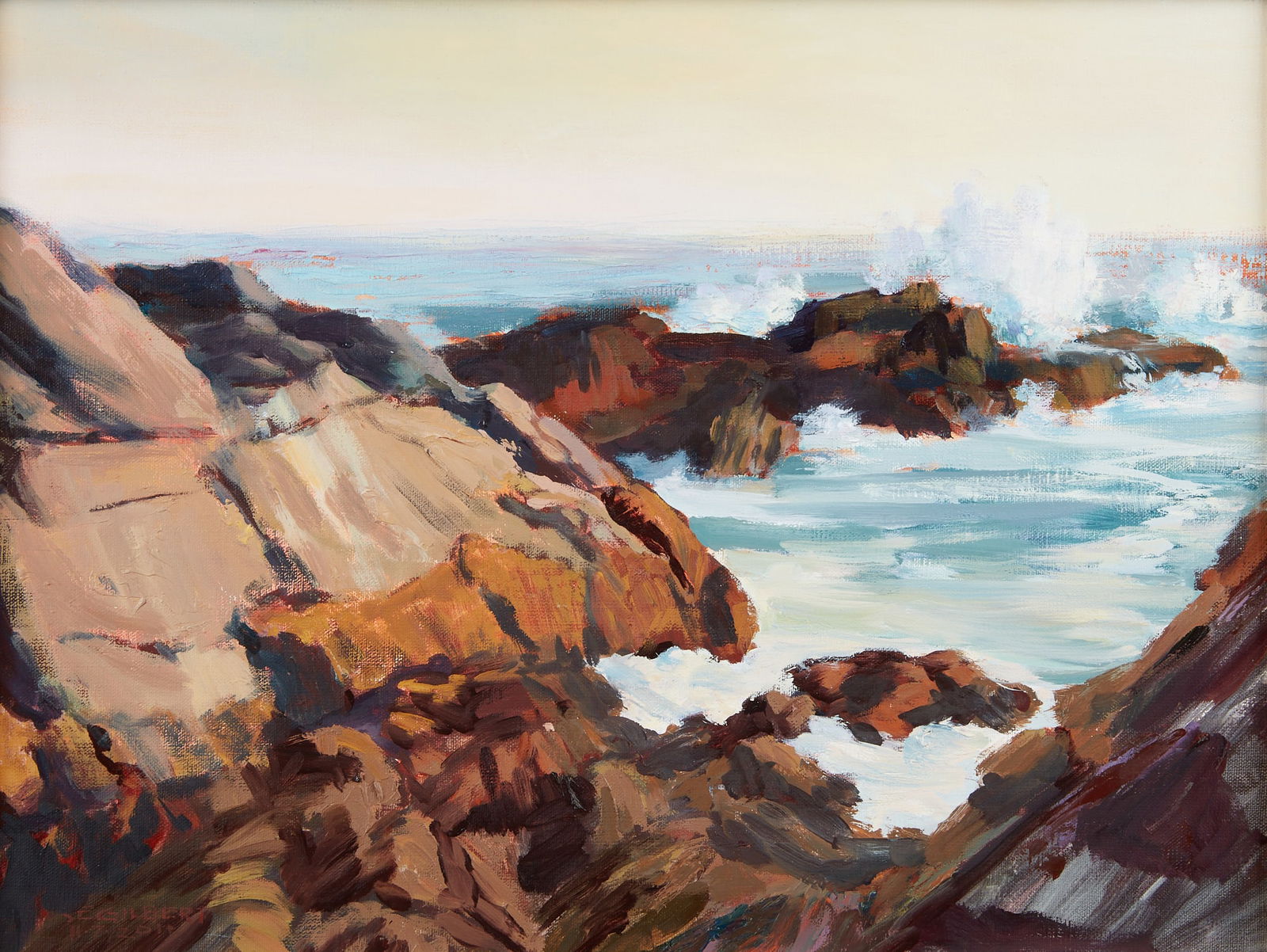 Susan Gilbert, Waves crashing on rocks, 2011 (1 of 4)