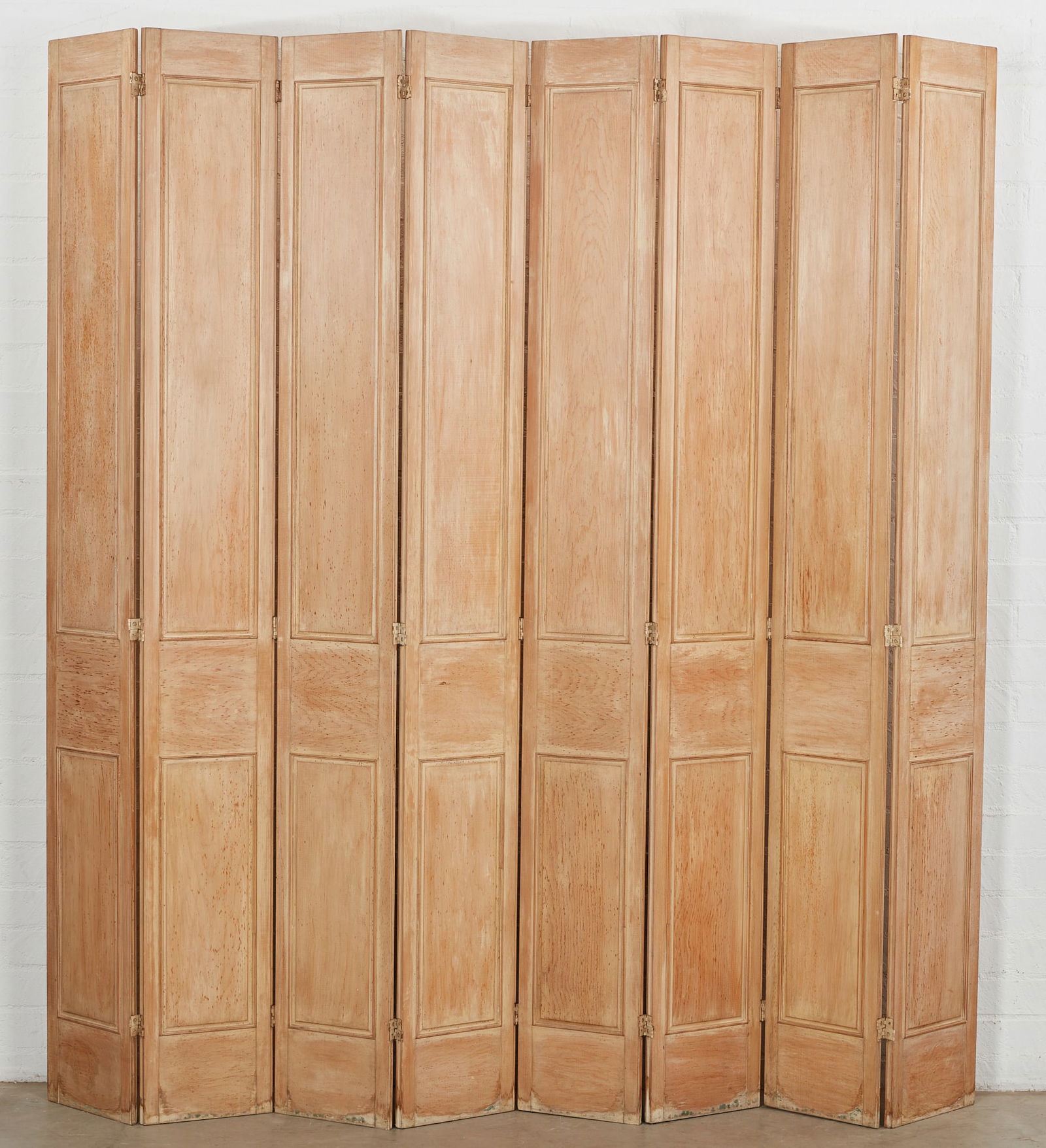 A Neoclassical style eight-fold floor screen (1 of 3)