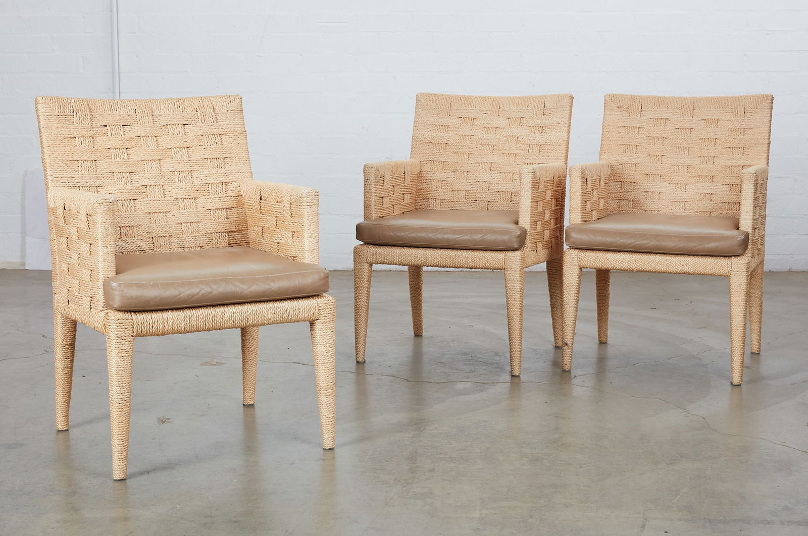 Three woven rope Hopkins armchairs (1 of 9)