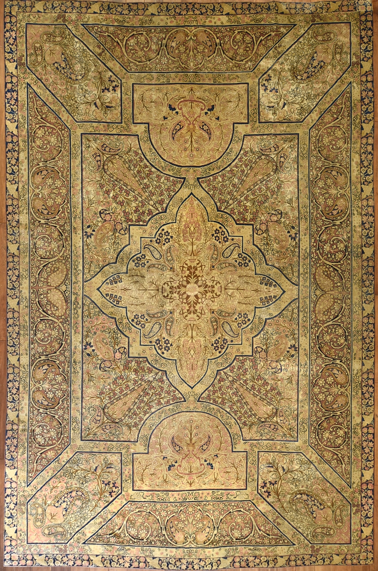 A Kirman Lavar rug, late 19th century (1 of 3)