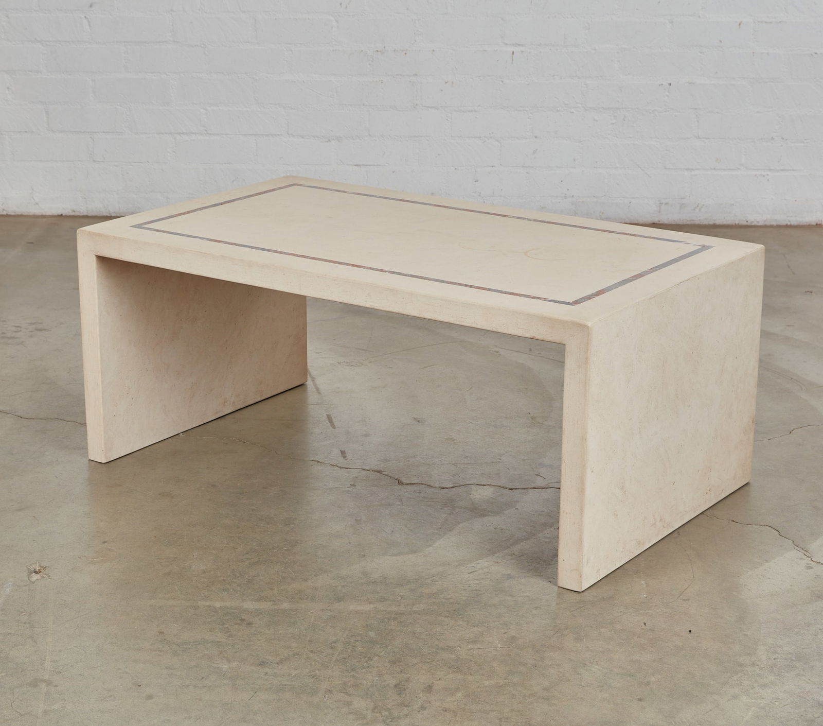 A Formations limestone parsons table, modern (1 of 9)