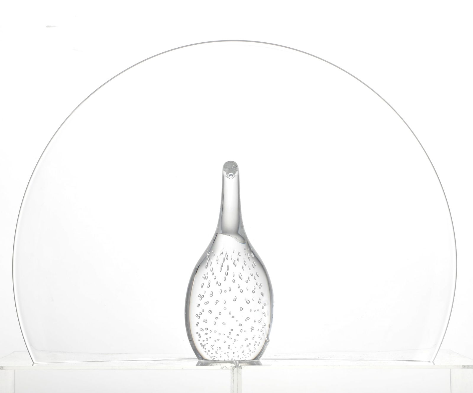 A Steuben glass model of a peacock (1 of 4)