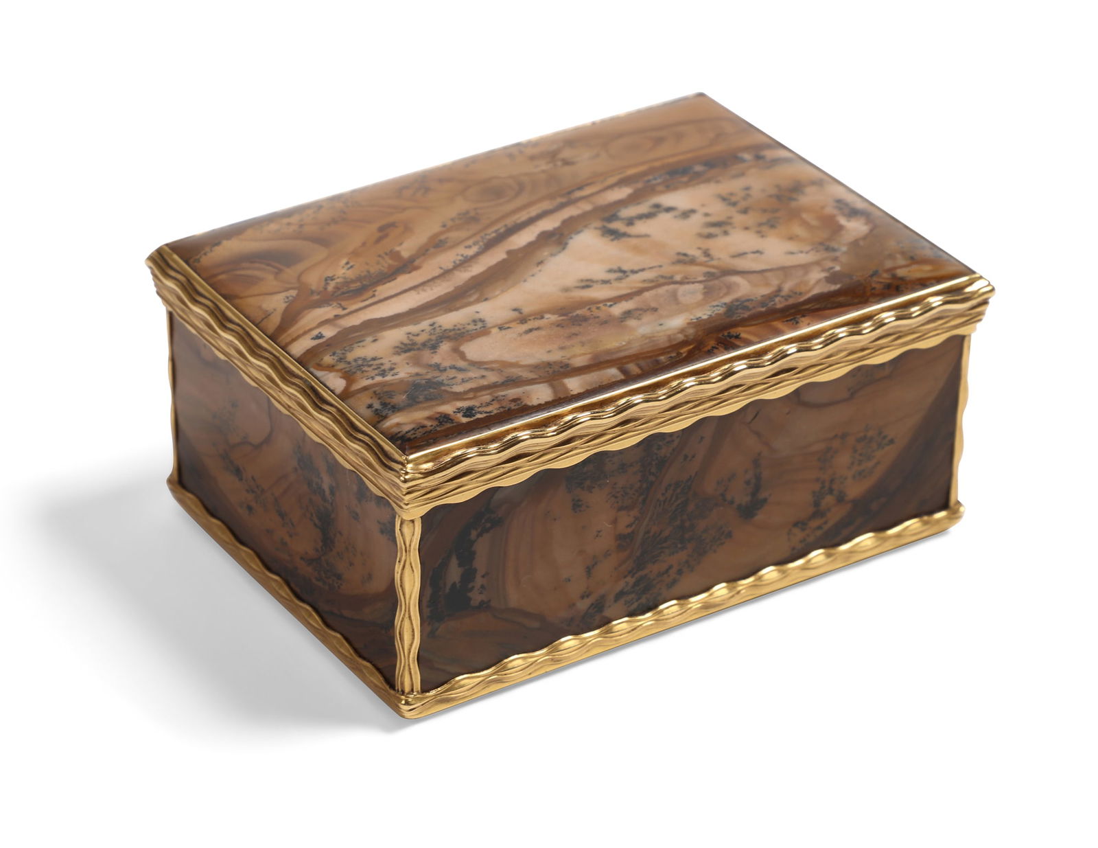 A French gold mounted jasper snuff box, Gabriel Gallois, Paris, 1743 (1 of 6)