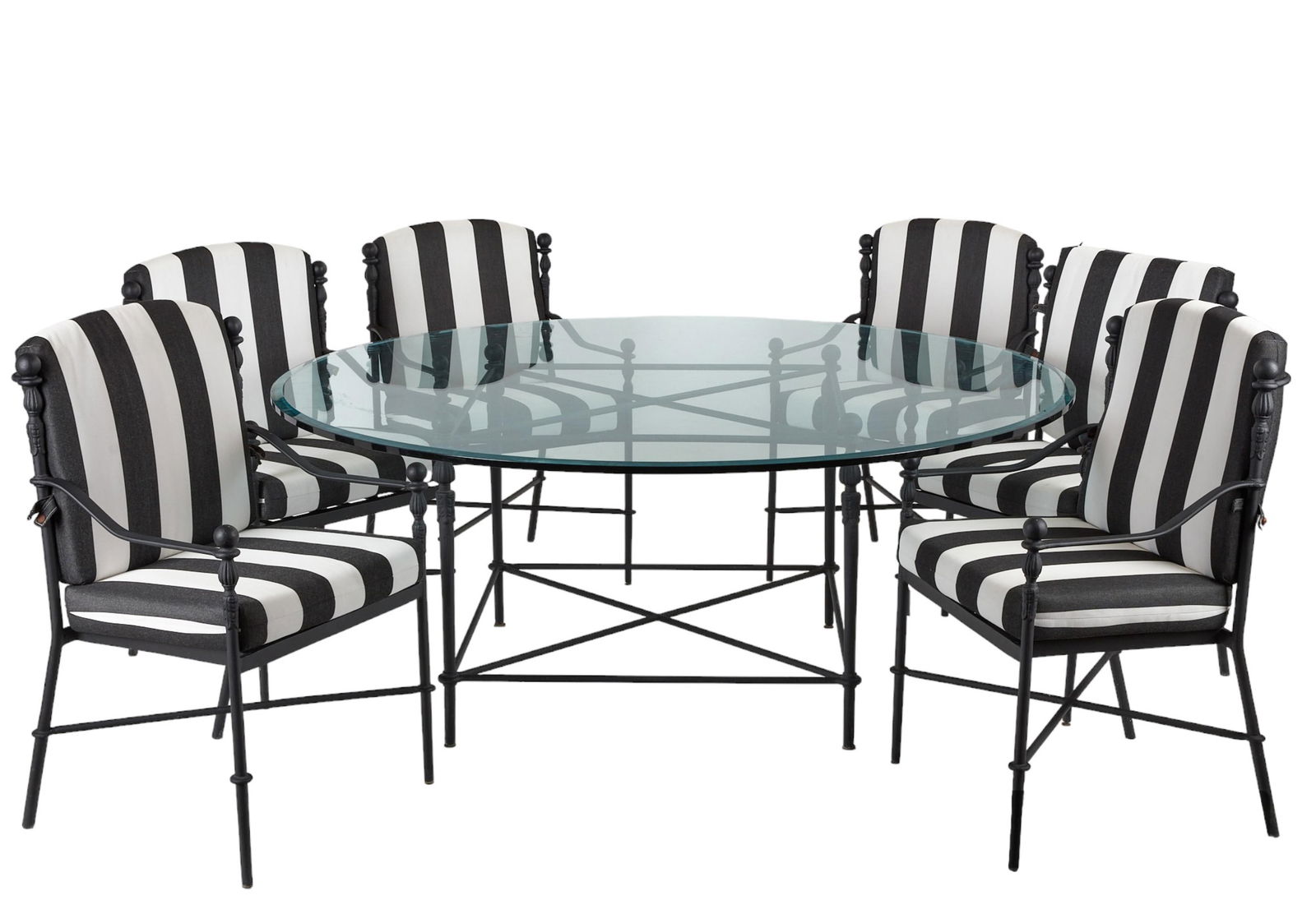 A seven piece Michael Taylor Montecito patio dining suite (1 of 9)