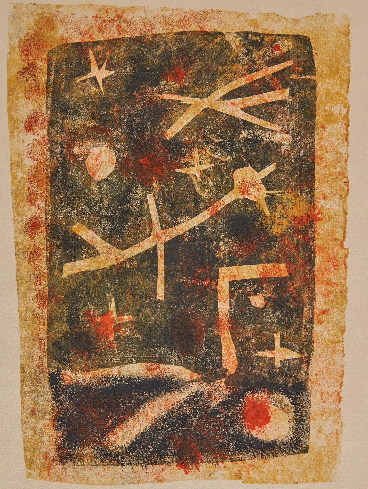 Roger Bissiere, Untitled, monoprint (1 of 5)