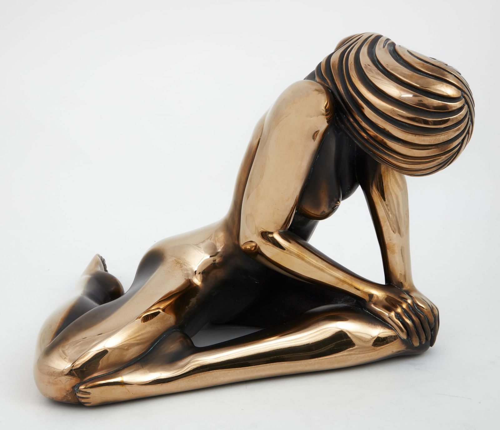 Tom Bennett, Secrets, 1982, bronze: Tom Bennett(American, b. 1928)Secrets, 1982polished and patinated bronzesigned Tom Bennett, dated and numbered 80/15011 x 13 x 18in (28 x 33 x 46cm)