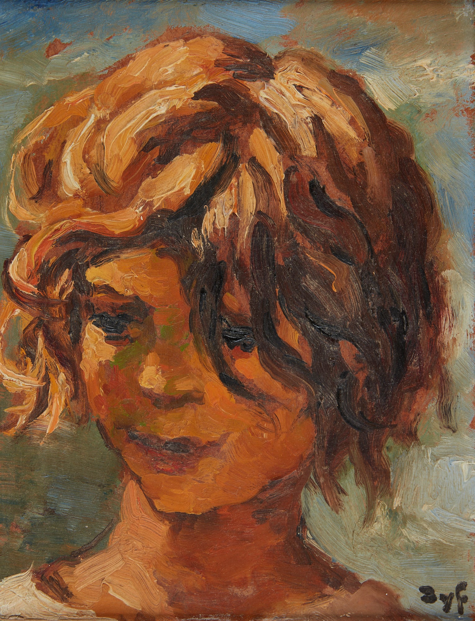 Marcel Dyf, Portrait of a boy, oil: Marcel Dyf(French, 1899-1985)Portrait of a boyoil on panelsigned Dyf lower right9 1/2 x 7 1/4in (24 x 18..5cm)