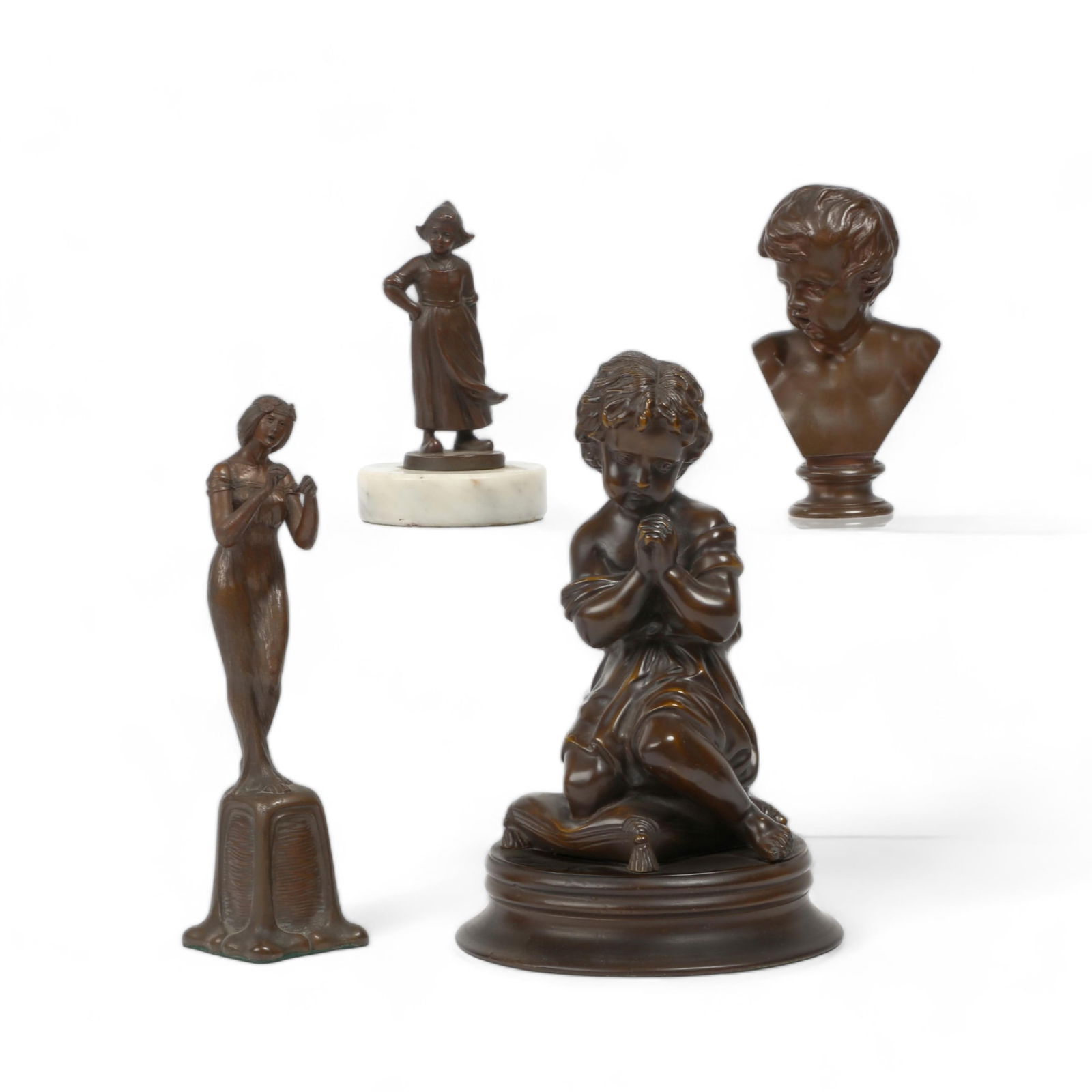 Four Continental bronze table decorations (1 of 4)