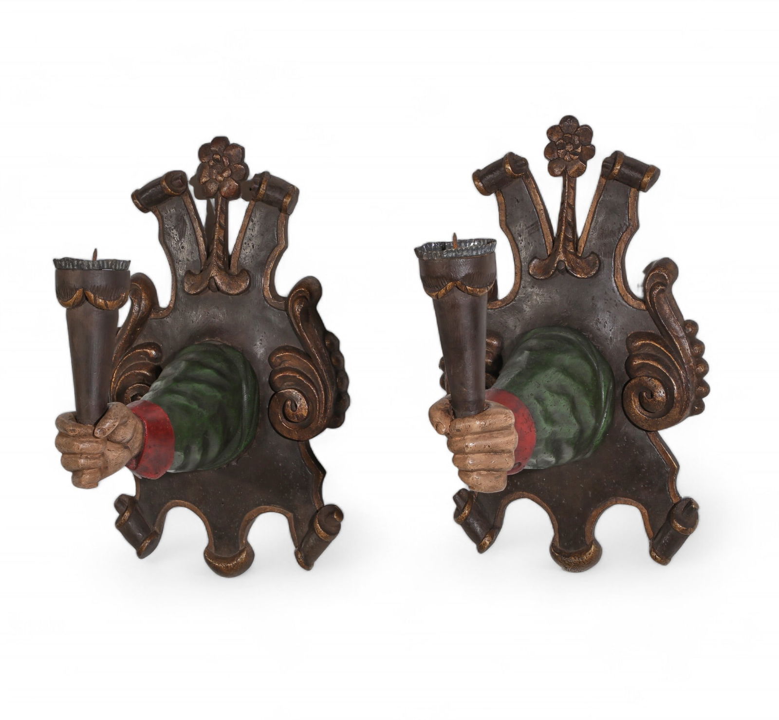 A pair of Renaissance style wall sconces (1 of 4)
