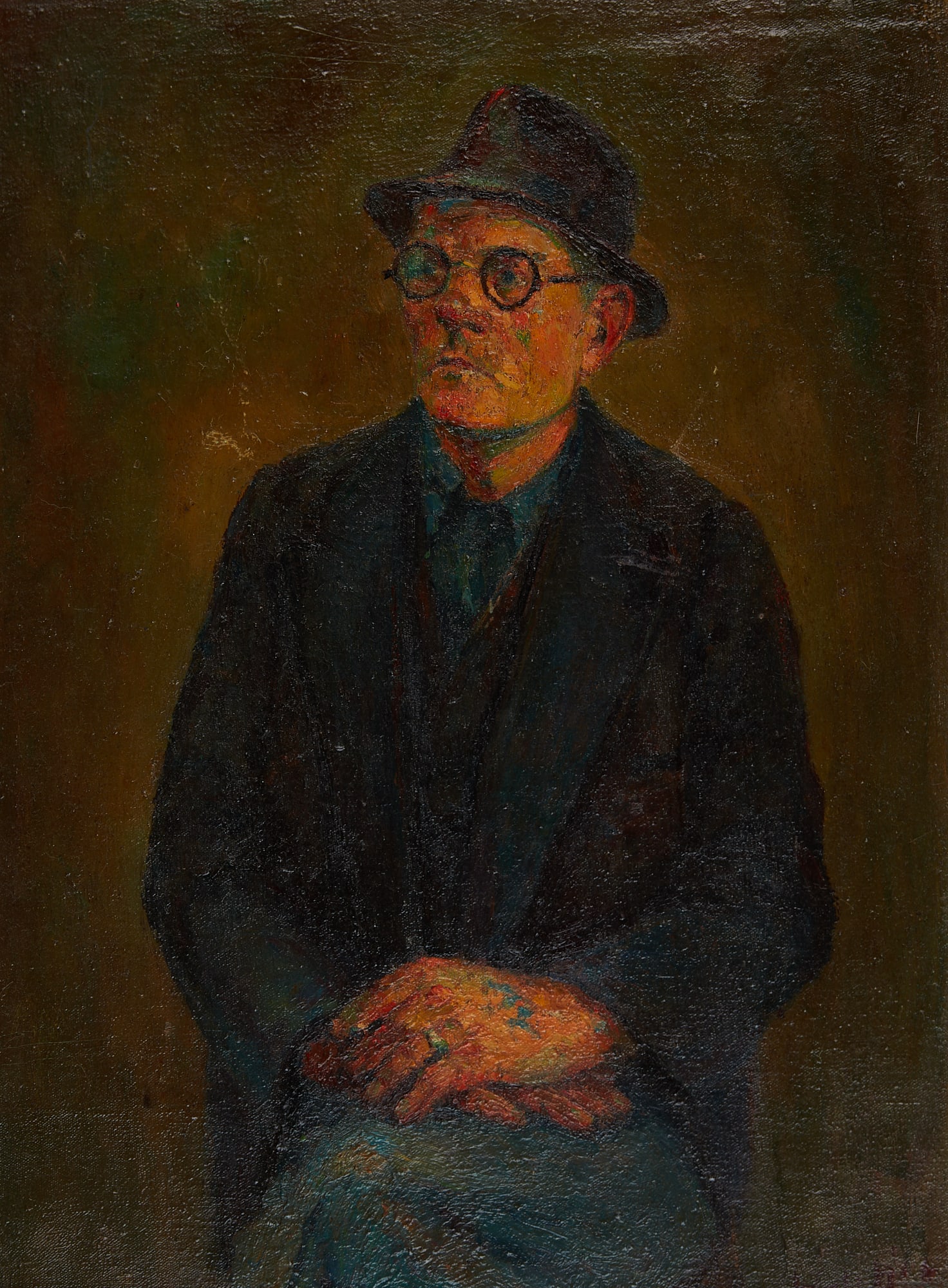 Continental School, Portrait of man, James Joyce (1 of 5)