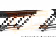 A Spanish Baroque walnut table