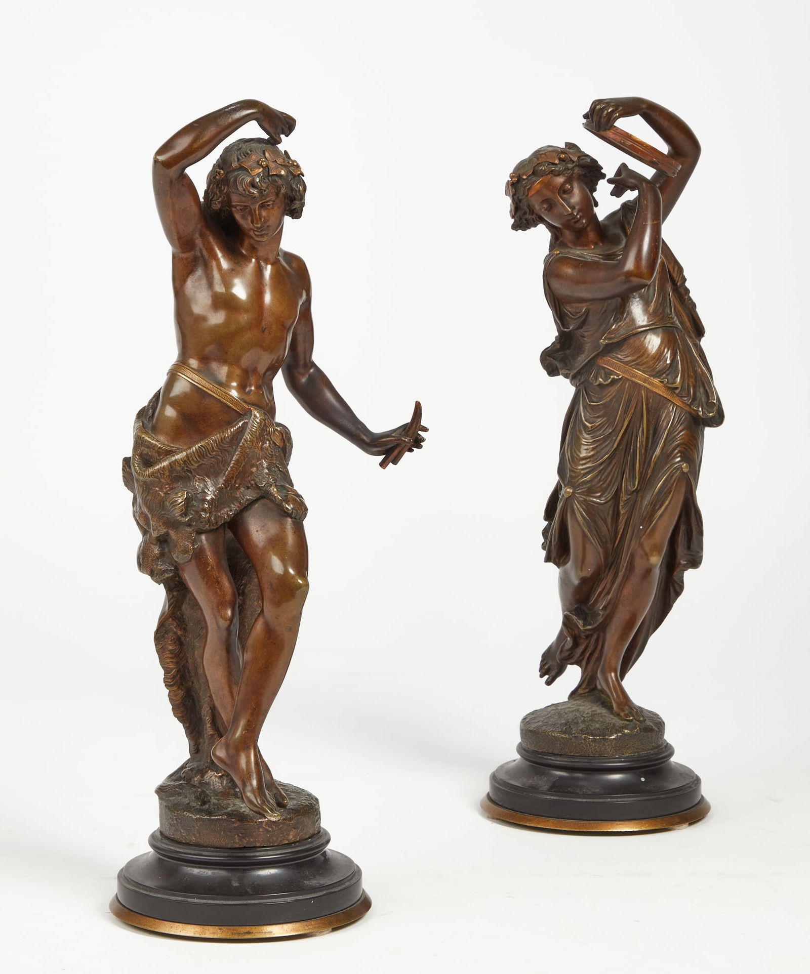 A pair of Continental models of Bacchic figures (1 of 5)