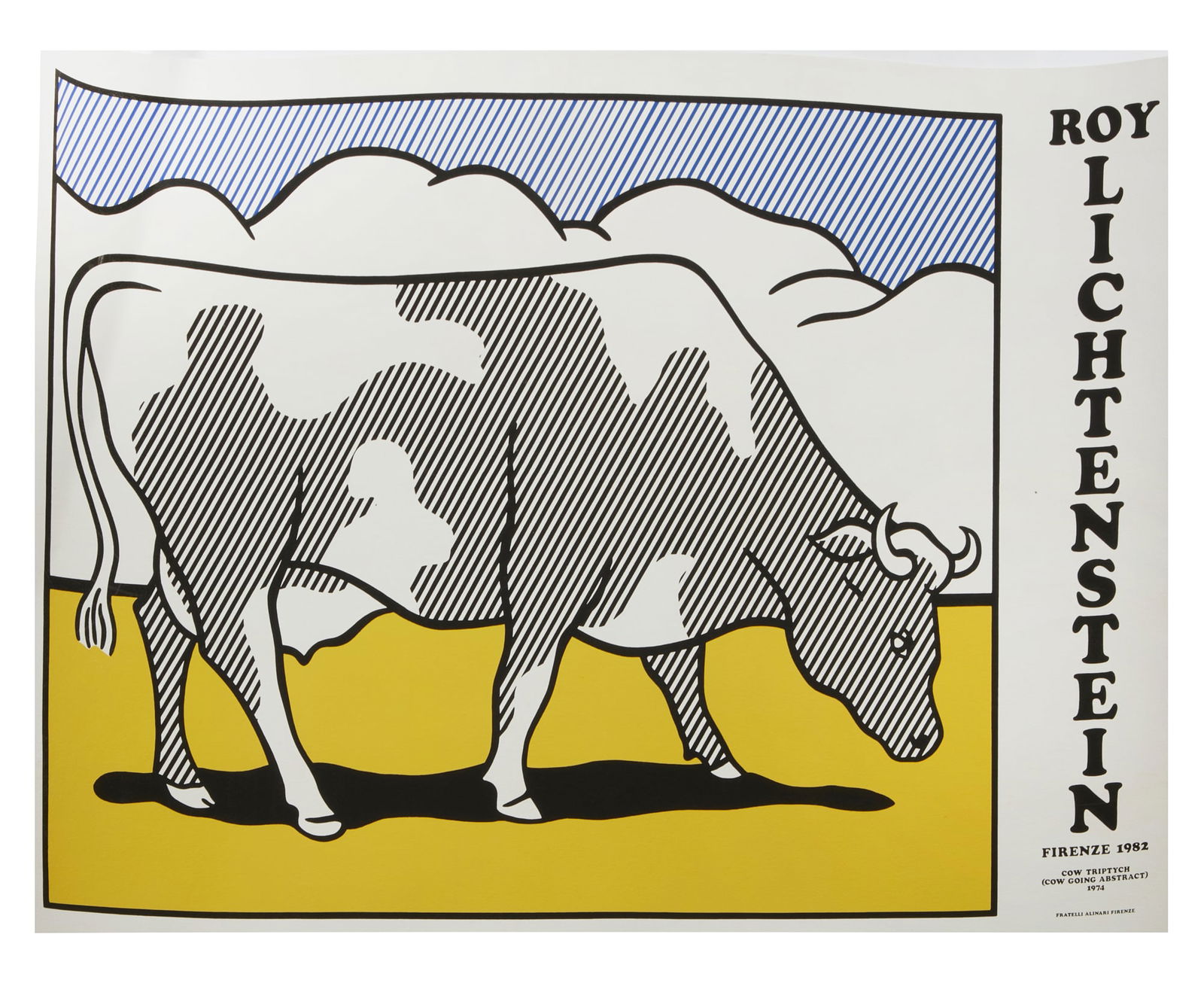 After Roy Lichtenstein, Cow Going Abstract (1 of 3)