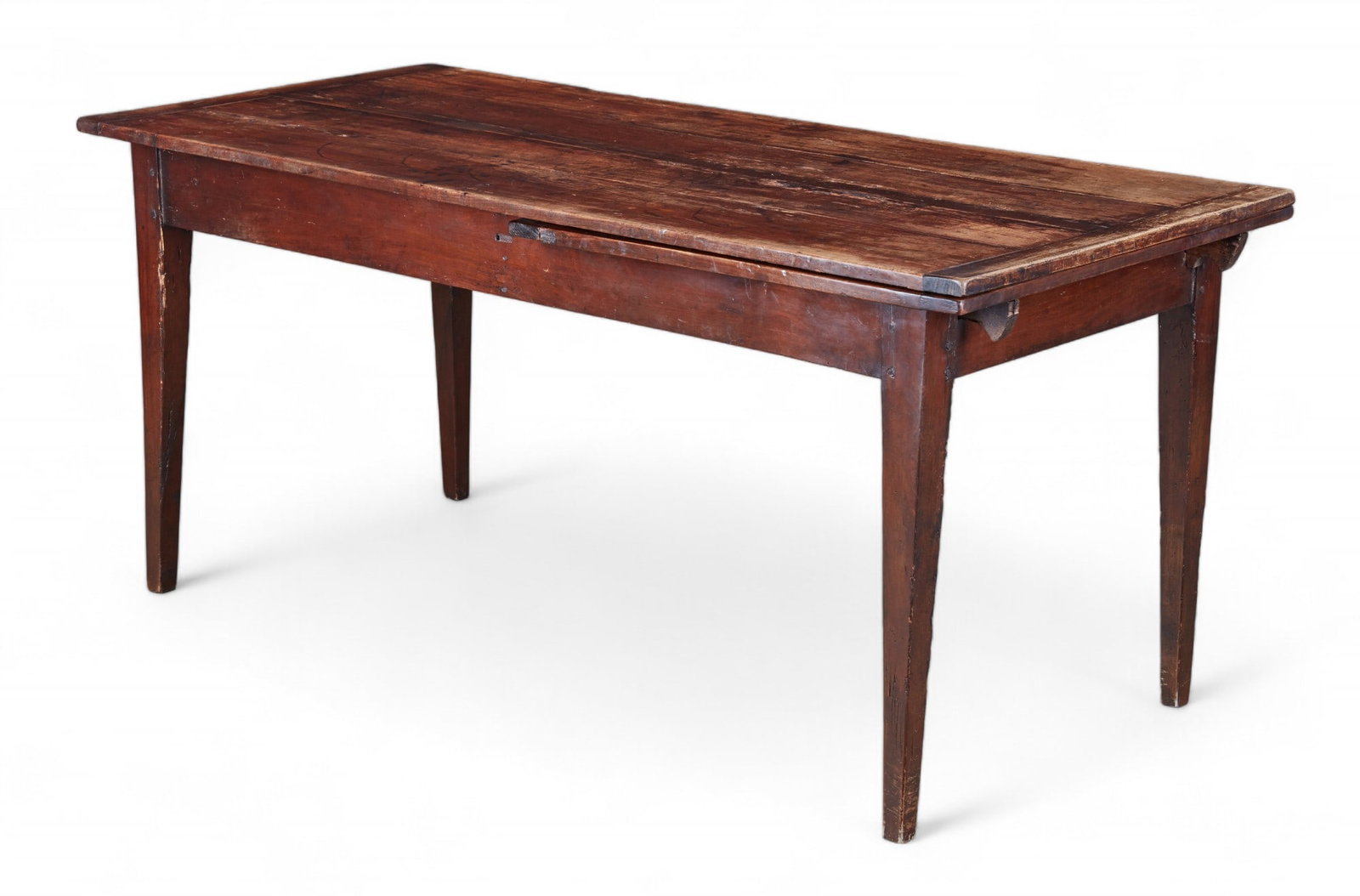 A French Provincial mixed wood draw leaf table (1 of 9)