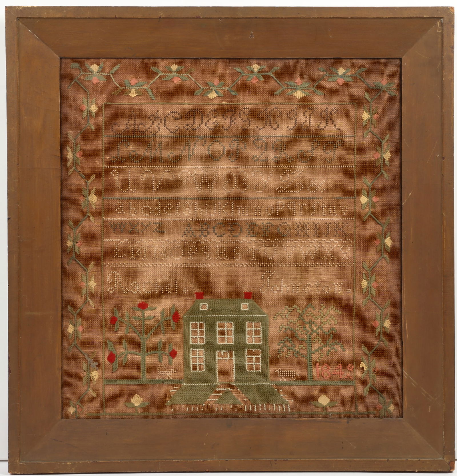 An American/English needlework sampler (1 of 4)