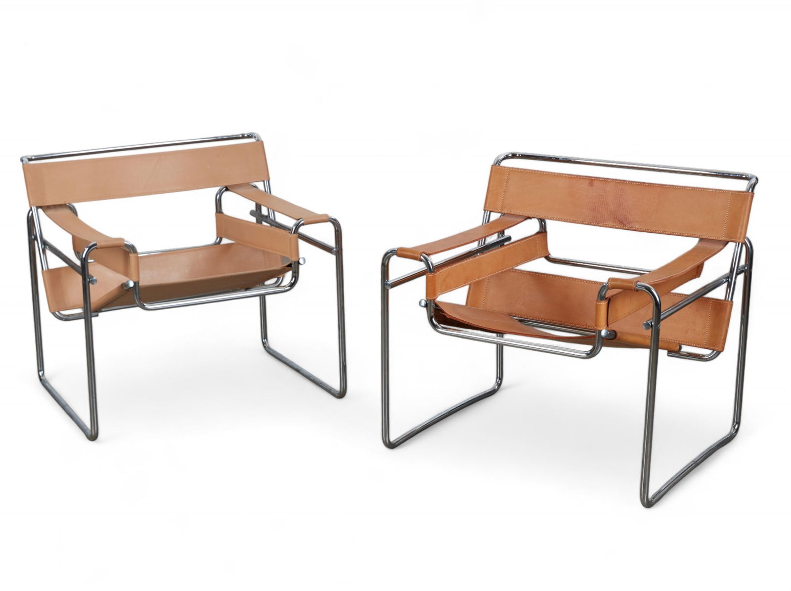 A matched pair of Italian 'Wassily' armchairs (1 of 10)