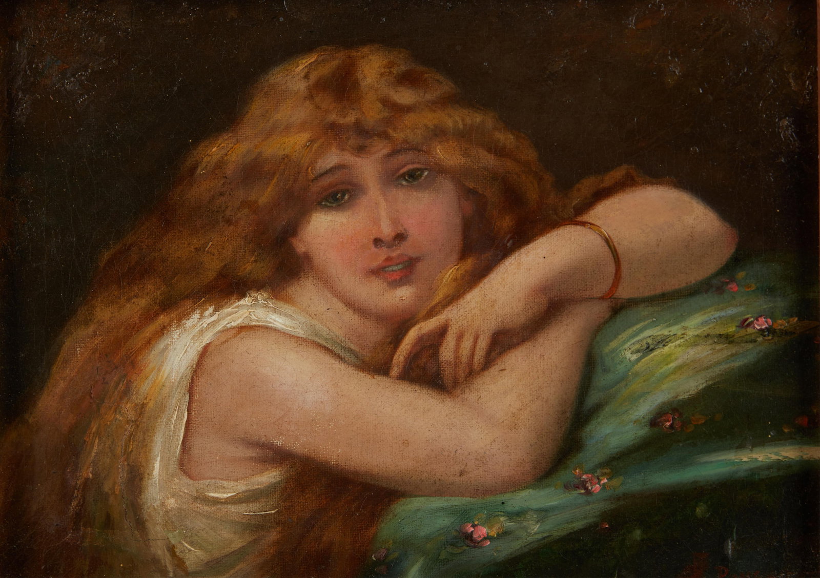 Continental School, Young woman with blond hair: Continental School(19th century)Young woman with blond hairoil on canvas9 x 12in (23 x 30.5cm)