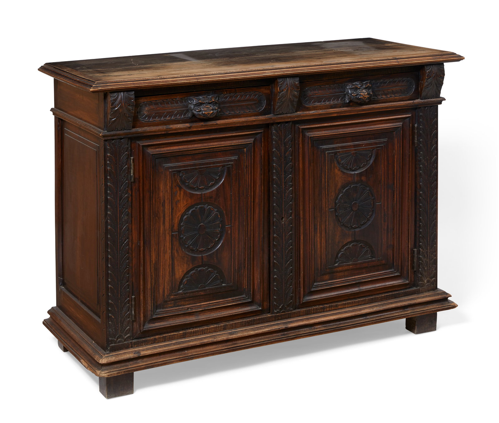 A Continental Baroque style walnut side cabinet (1 of 5)