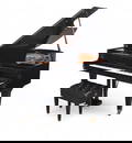 A Bosendorfer 7' 4" ebonized grand piano