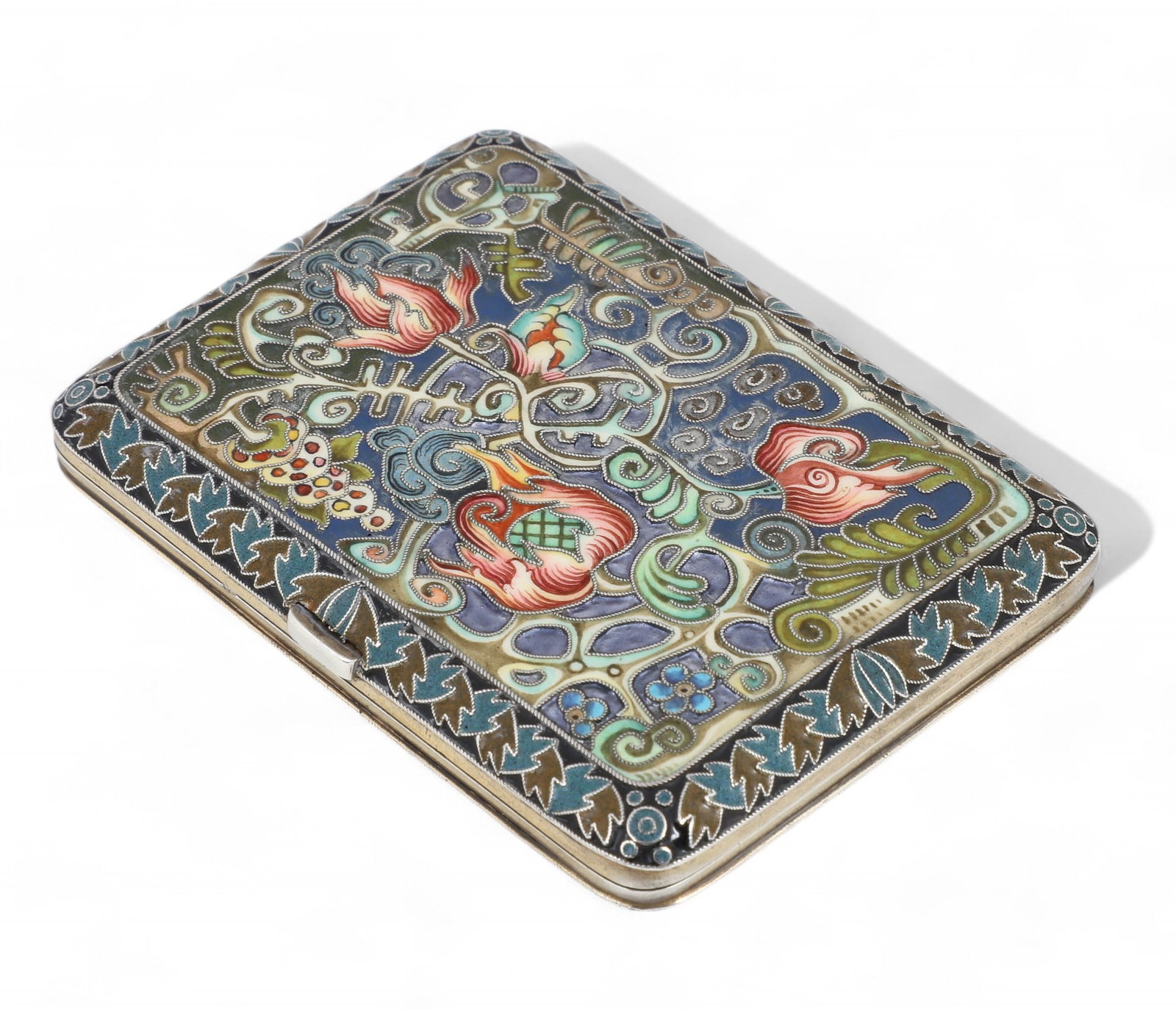 A Russian 84 standard silver cigarette case (1 of 6)
