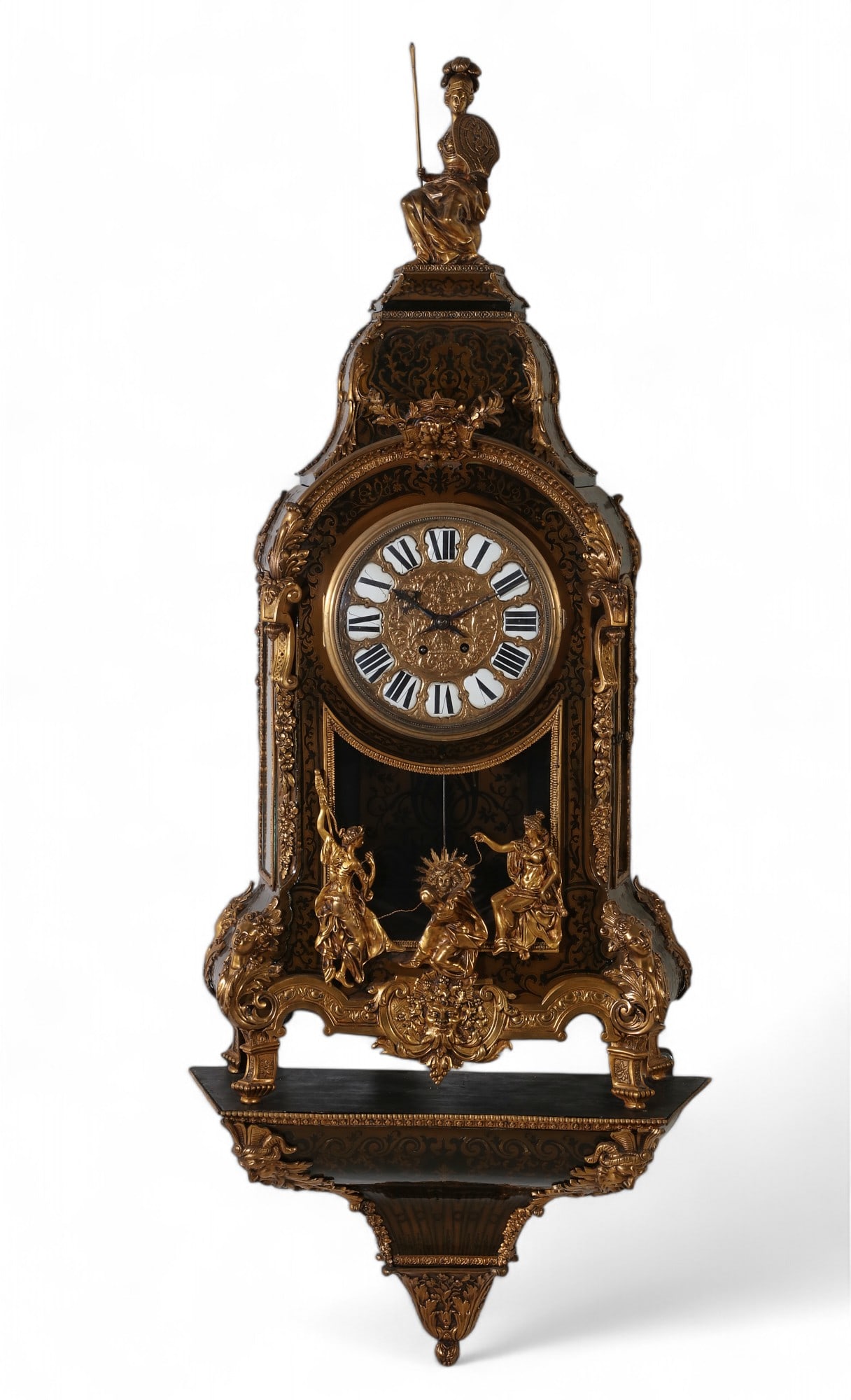 A Louis XV style mounted Boulle bracket clock (1 of 12)